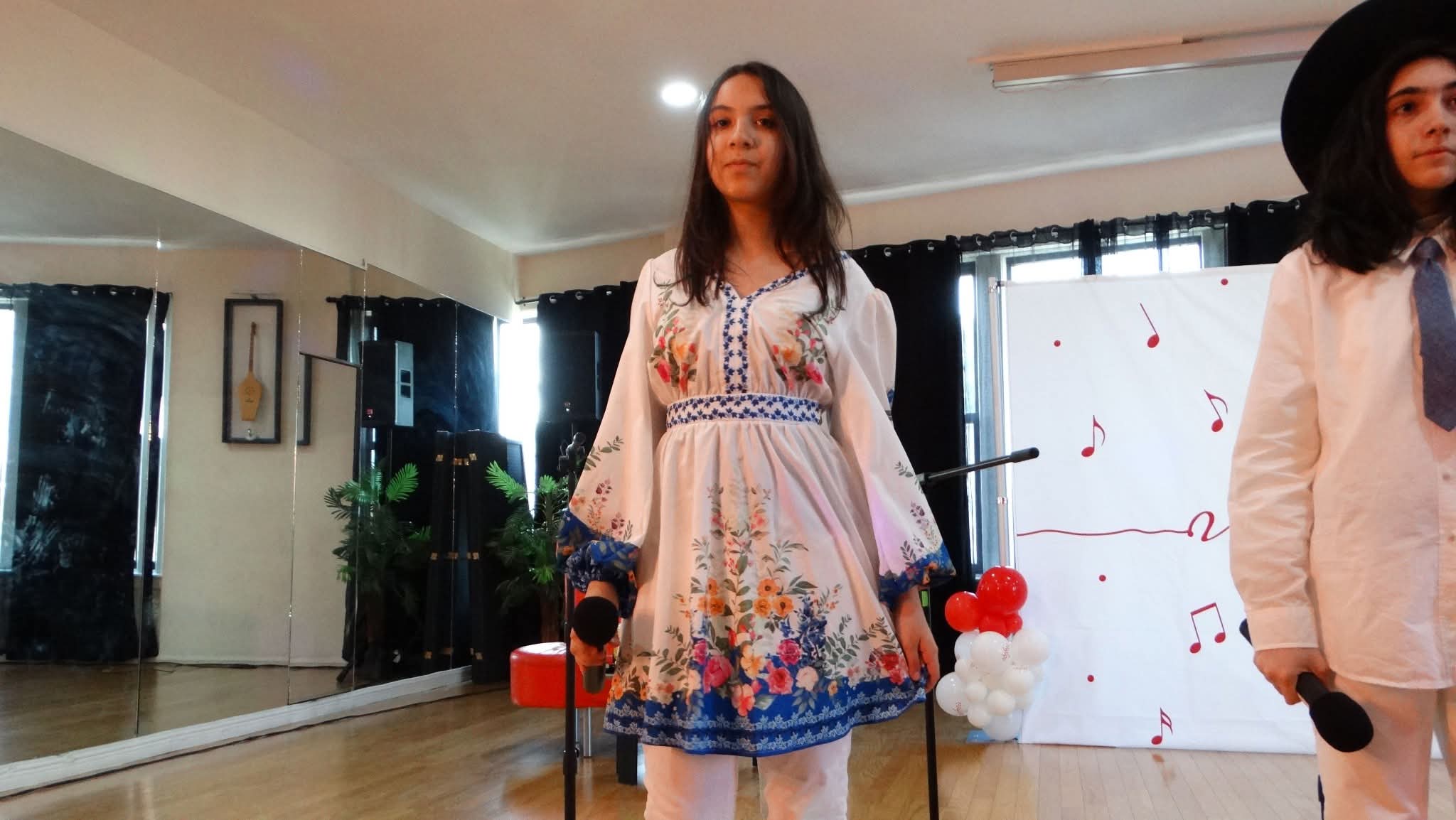Solo performance in traditional dress